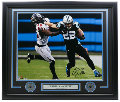 Christian McCaffrey Signed Framed Panthers 16x20 Arm Photo Fanatics