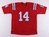 Steve Grogan Signed New England Patriots Career Highlight Stat Jersey (PSA COA)