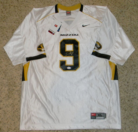 JEREMY MACLIN SIGNED AUTOGRAPHED MIZZOU MISSOURI TIGERS #9 WHITE NIKE JERSEY JSA