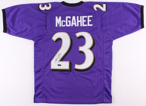 Willis McGahee Signed Baltimore Ravens Jersey (JSA COA) 2xPro Bowl 2007,2011 R.B