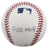 Royals George Brett "3x Insc" Authentic Signed Manfred Oml Baseball BAS #BQ31561