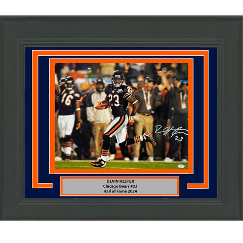 Framed Autographed/Signed Devin Hester Chicago Bears 16x20 Photo JSA COA