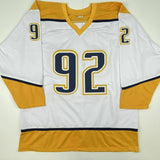 Autographed/Signed RYAN JOHANSEN Nashville White Hockey Jersey PSA/DNA COA Auto