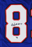 Andre Reed Signed Buffalo Custom Blue Jersey with "HOF 14" Inscription