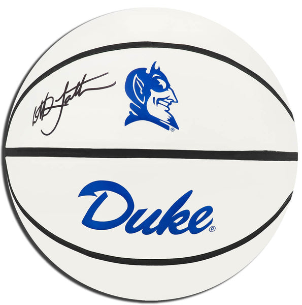 Christian Laettner Signed Duke Blue Devils Rawlings Logo Basketball - (SS COA)