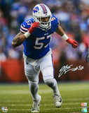 AJ Epenesa Autographed Buffalo Bills 16x20 Stance Photo- Beckett W Hologram