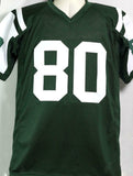 Wayne Chrebet Autographed Green Pro Style Jersey - JSA W Auth *8