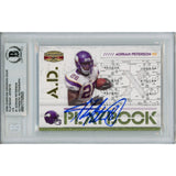 Adrian Peterson Autographed 08 Donruss Gear #PL-1 Trading Card Beckett 49820