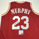 Autographed/Signed CALVIN MURPHY Houston Red Basketball Jersey PSA/DNA COA Auto