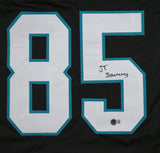 Ja'Tavion Sanders Autographed Black Pro Style Jersey - Beckett W Hologram *Black