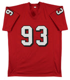 Georgia Richard Seymour Authentic Signed Red Pro Style Jersey BAS Witnessed