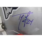 Ty Law Autographed/Signed New England Patriots F/S Speed Helmet Beckett 33344