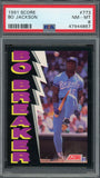 Bo Jackson Kansas City Royals 1991 Score Bo Breaker Baseball Card #773 PSA 8