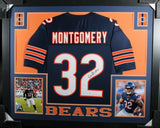 DAVID MONTGOMERY (Bears navy SKYLINE) Signed Autographed Framed Jersey Beckett