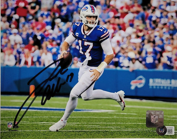 JOSH ALLEN SIGNED BUFFALO BILLS 8X10 PHOTO BECKETT QR