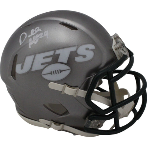 Darrelle Revis Autographed New York Jets Flash Mini Helmet Beckett 48134