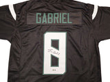 OREGON DUCKS DILLON GABRIEL AUTOGRAPHED BLACK JERSEY BECKETT BAS WITNESS 235757