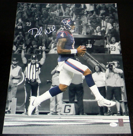 DESHAUN WATSON SIGNED AUTOGRAPHED HOUSTON TEXANS 16x20 PHOTO JSA