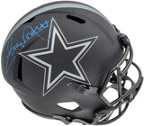 TONY DORSETT AUTOGRAPHED ECLIPSE BLACK COWBOYS FULL SIZE HELMET BECKETT 185836