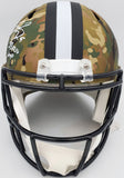 DREW BREES AUTOGRAPHED SAINTS CAMO FULL SIZE HELMET SB XLIV MVP BECKETT 191124