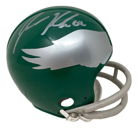 Jason Kelce Signed Philadelphia Eagles Throwback Mini TK Helmet PSA ITP Hologram