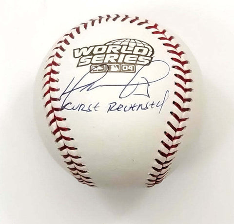 David Ortiz Signed Red Sox 2004 World Series Baseball W/ Curse Reversed Beckett