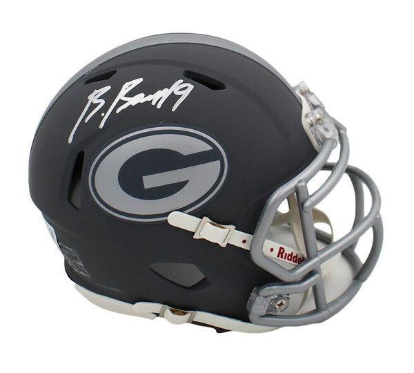 Brock Bowers Signed Georgia Bulldogs Speed Slate NCAA Mini Helmet