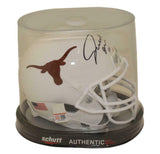 Joseph Ossai Autographed Texas Longhorns Schutt Mini Helmet Beckett BAS 34698