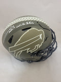 JOSH ALLEN SIGNED BILLS STS SPEEDFLEX HELMET W/ RARE INSCRIPTION LIMITED EDITION