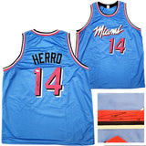 MIAMI HEAT TYLER HERRO AUTOGRAPHED SIGNED BLUE JERSEY JSA STOCK #207950