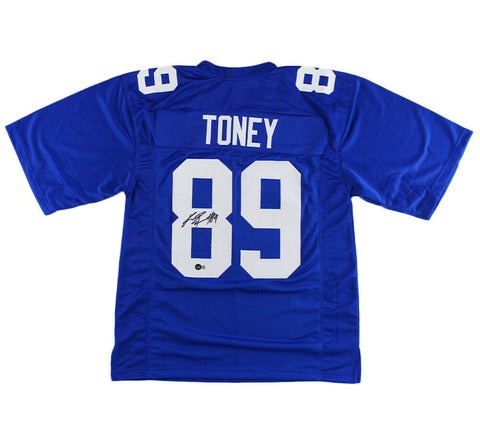 Kadarius Toney Signed New York Custom Blue Jersey