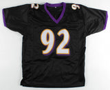 Haloti Ngata Signed Baltimore Ravens Career Highlight Stat Jersey (JSA) Def Tckl