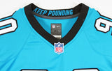 Panthers Julius Peppers Signed Blue Nike Limited Jersey w/ Sewn #s BAS Witness