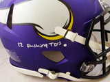 Adrian Peterson Signed Minn. Vikings F/S Speed Authentic Helmet w/3 Insc-Beckett