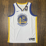 Stephen Curry Signed Golden State Warriors White Nike NBA Jersey 3pt King BAS