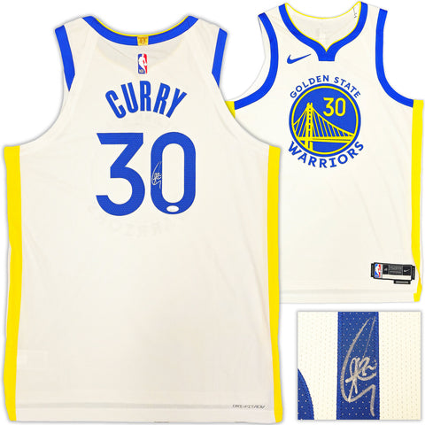 WARRIORS STEPHEN CURRY AUTOGRAPHED NIKE ICON EDITION JERSEY SIZE 48+2 JSA 235470