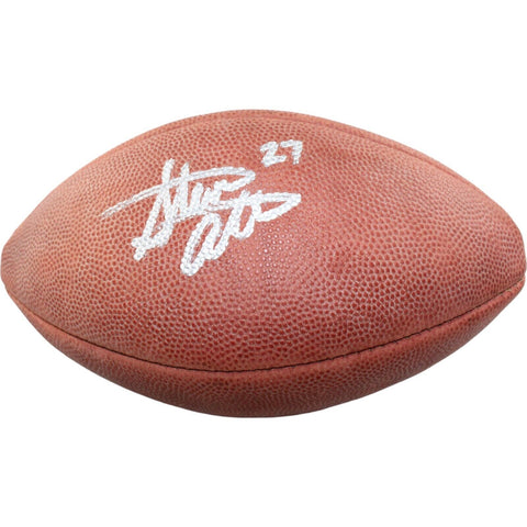 Steve Atwater Autographed/Signed Wilson Leather Mini Football BAS 44316