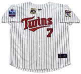 JOE MAUER SIGNED MINNESOTA TWINS #7 MAJESTIC COOPERSTOWN JERSEY W/ HOF 2024