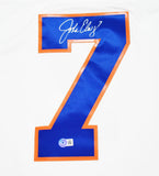 John Elway Signed Broncos Mitchell & Ness White 1990 Legacy Jersey- Beckett W