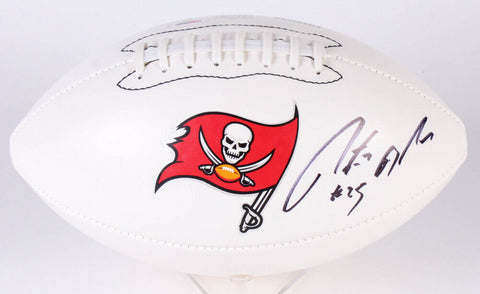 Peyton Barber Signed Tampa Bay Buccaneers Logo Football (PSA COA)