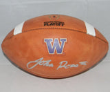 JOHN ROSS SIGNED AUTOGRAPHED WASHINGTON HUSKIES WILSON NCAA PLAYOFF FOOTBALL JSA