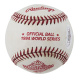 Muhammad Ali Cassius Clay Signed 1994 World Series Logo Baseball JSA #B78006