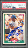 1989 Score Traded #100T Ken Griffey Jr. RC On Card PSA/DNA Auto GEM MINT 10