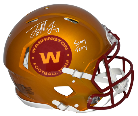 TERRY McLAURIN SIGNED WASHINGTON FOOTBALL TEAM AUTHENTIC FLASH HELMET W/ SCARY