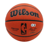 Hakeem Olajuwon Signed Houston Rockets Wilson Indoor/Outdoor NBA Basketball