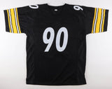 T J Watt Signed Pittsburgh Steeler Jersey (Beckett) 2017 1st Round Draft Pick LB