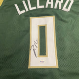 Damian Lillard Signed Jersey PSA Milwaukee Bucks Autographed