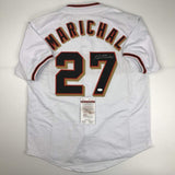 Autographed/Signed JUAN MARICHAL San Francisco White Jersey JSA COA Auto