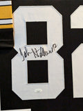 FRAMED PITTSBURGH STEELERS JOHN STALLWORTH AUTOGRAPHED SIGNED JERSEY JSA COA