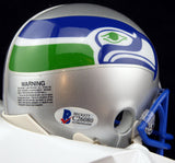 CORTEZ KENNEDY AUTOGRAPHED SIGNED SEAHAWKS THROWBACK MINI HELMET BECKETT 110682